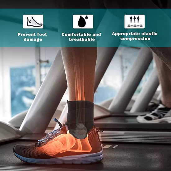 Bretelle elastiche per la protezione della caviglia Supportano la compressione per la protezione sportiva Fasciatura regolabile per il supporto della caviglia